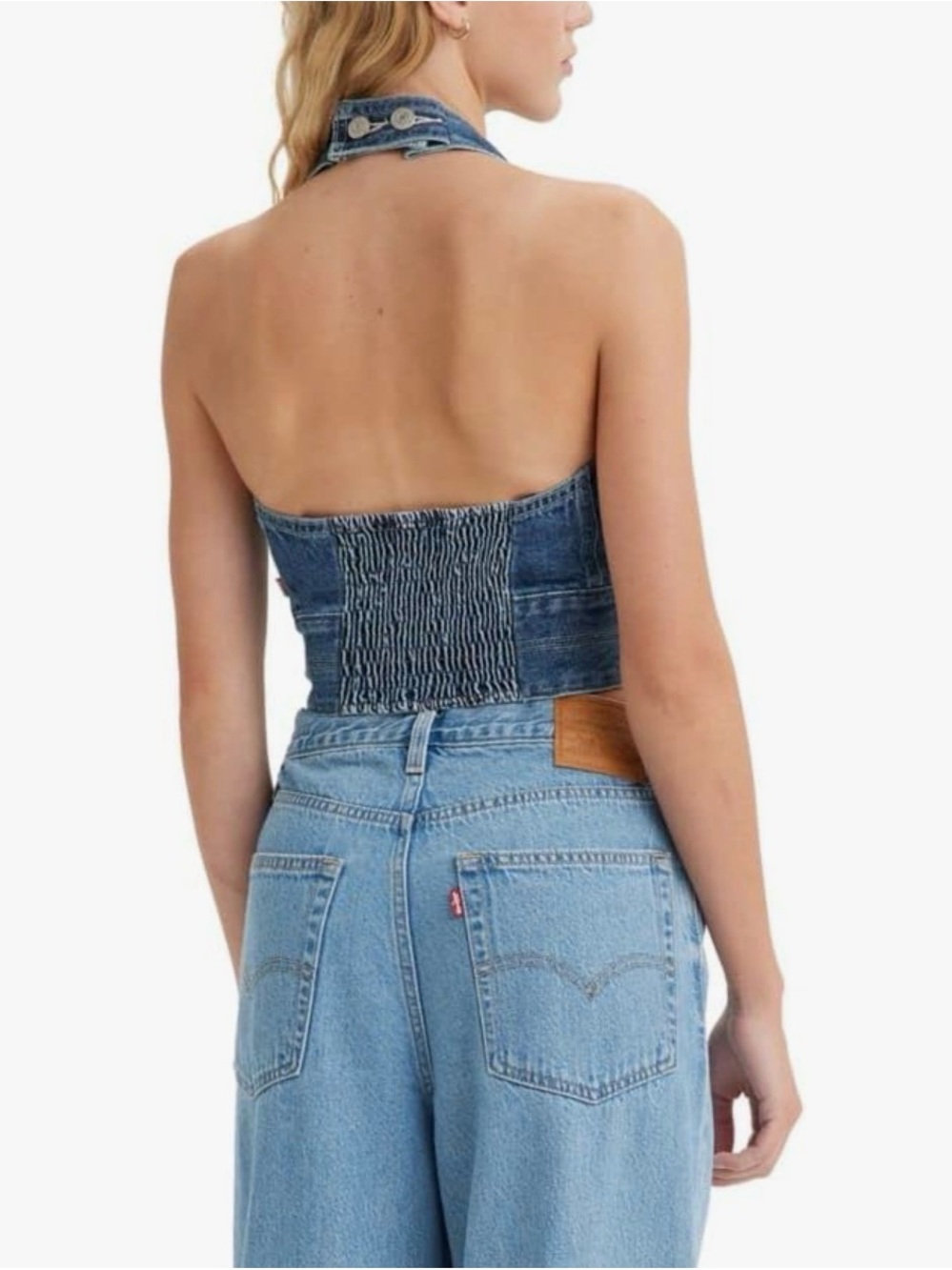 Levi's Women's Daisy Denim Halter Top - Picture 2 of 2